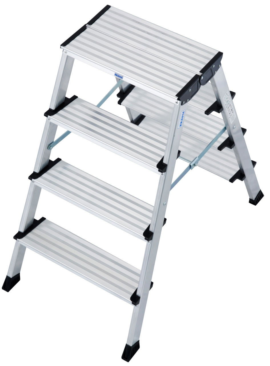 Krause MONTO Treppo két oldalon járható összecsukható fellépő, 2x4 fokos termék fő termékképe