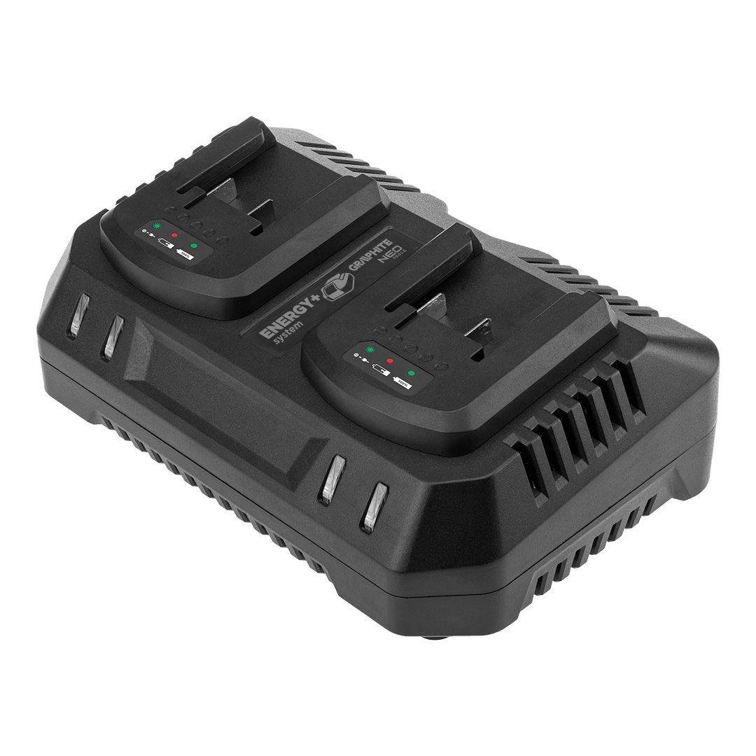 Graphite 58G085-1 Energy+ dupla akkumulátor töltő termék fő termékképe