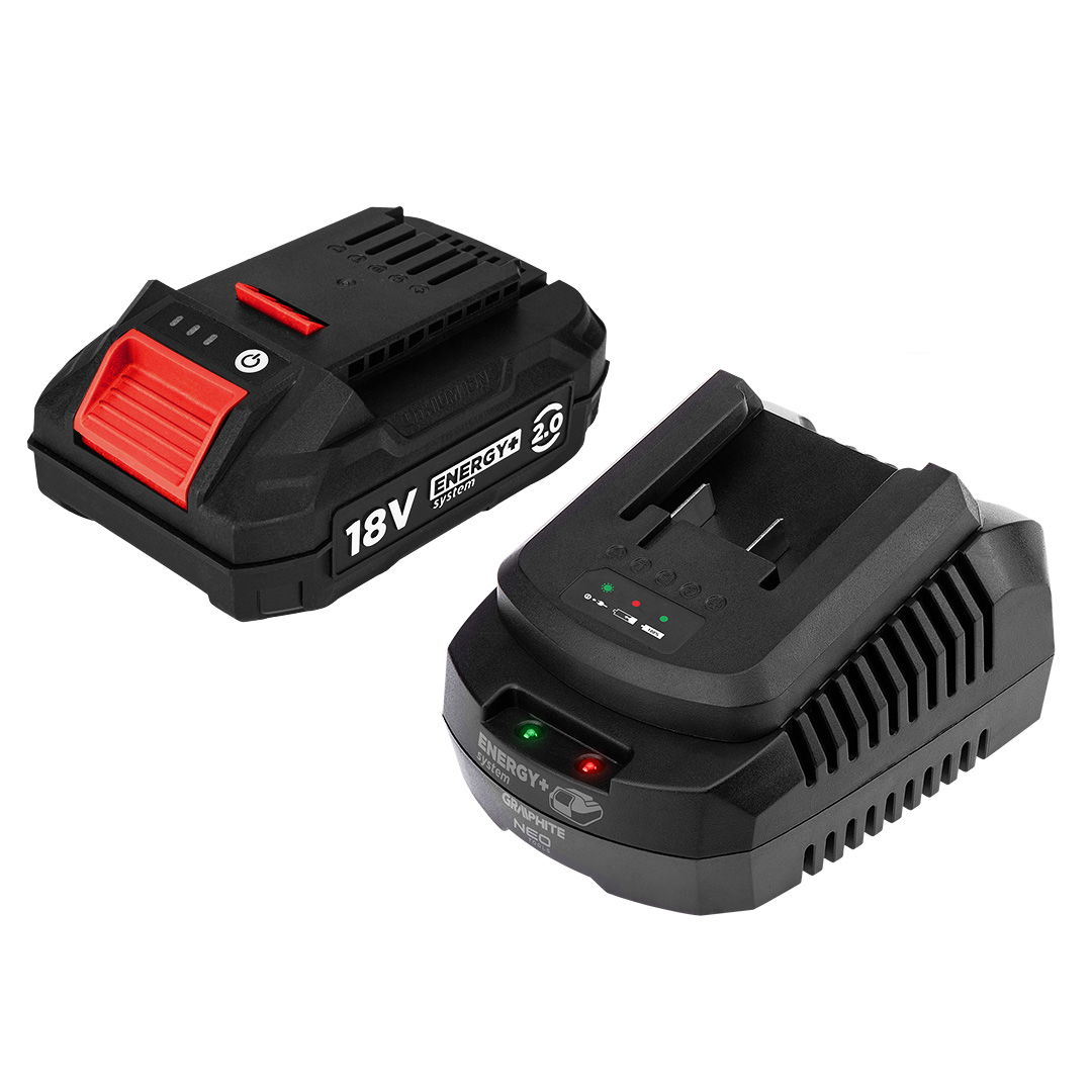 Graphite 58GE131-1 Energy+ 1 x 2.0 Ah BOOST UP Li-ion akkumulátor és töltő termék fő termékképe