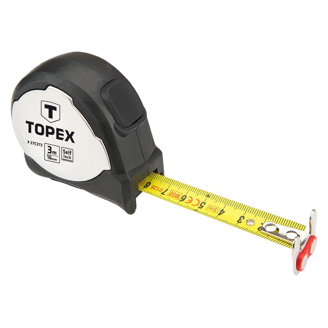 Topex 27C373 acél mérőszalag, mágneses, 3 m / 16 mm termék fő termékképe
