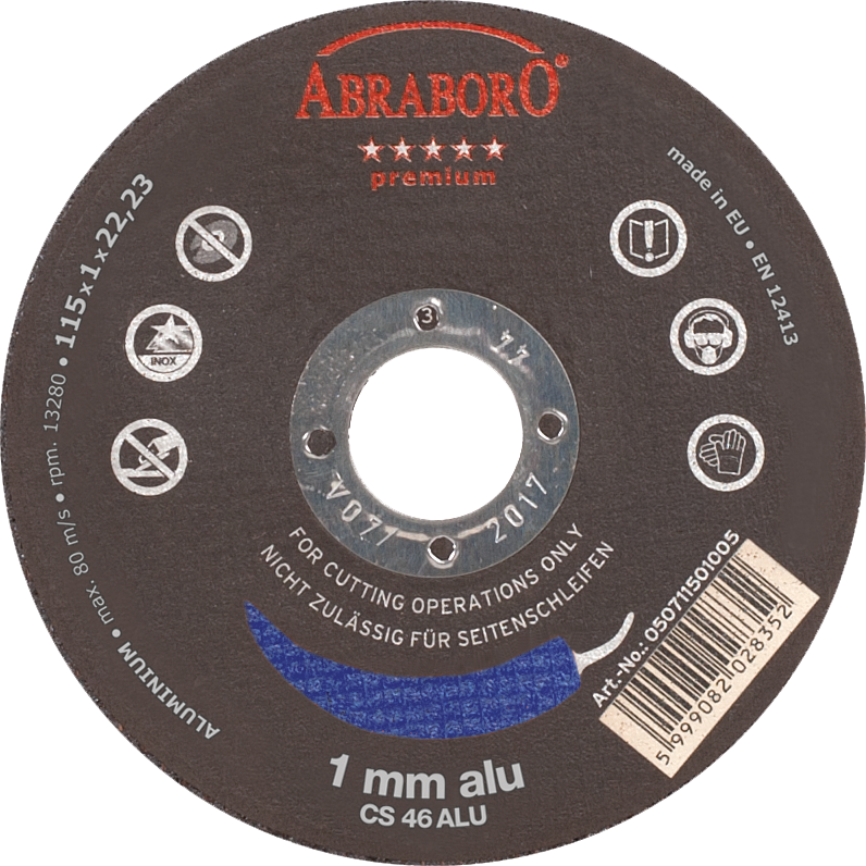 Abraboro 115 x 1.0 x 22 mm CHILI ALU Premium korong, 25 db/csomag termék fő termékképe