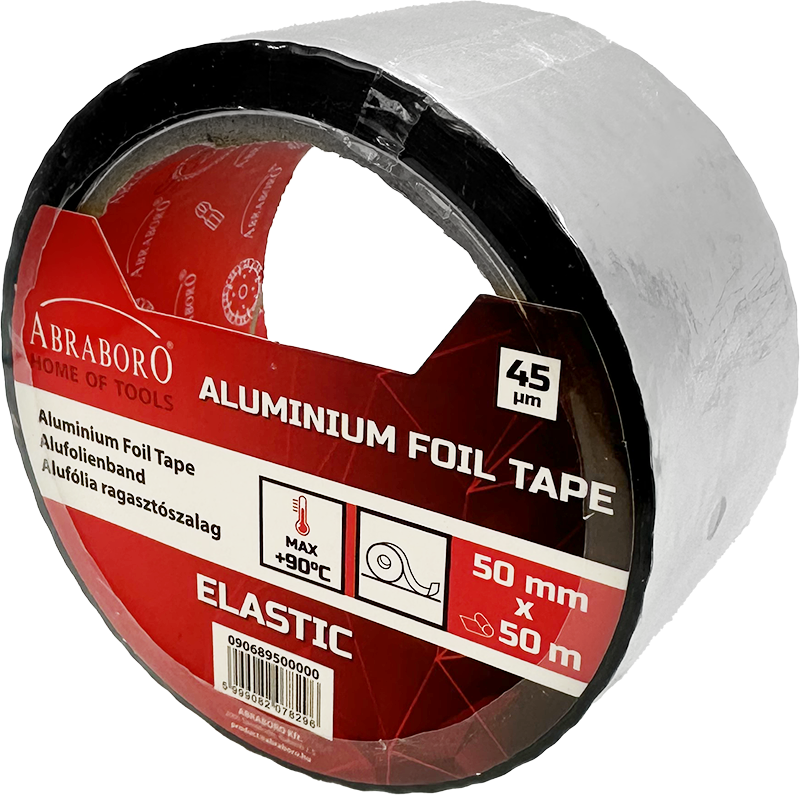 Abraboro Öntapadó alufólia ragasztószalag, 50 mm x 50 m termék fő termékképe