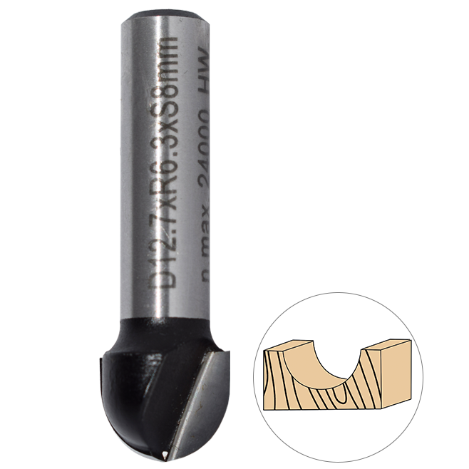 Abraboro 12.7 x 40 / 12.7 | 6.3 mm homorulatmaró termék fő termékképe