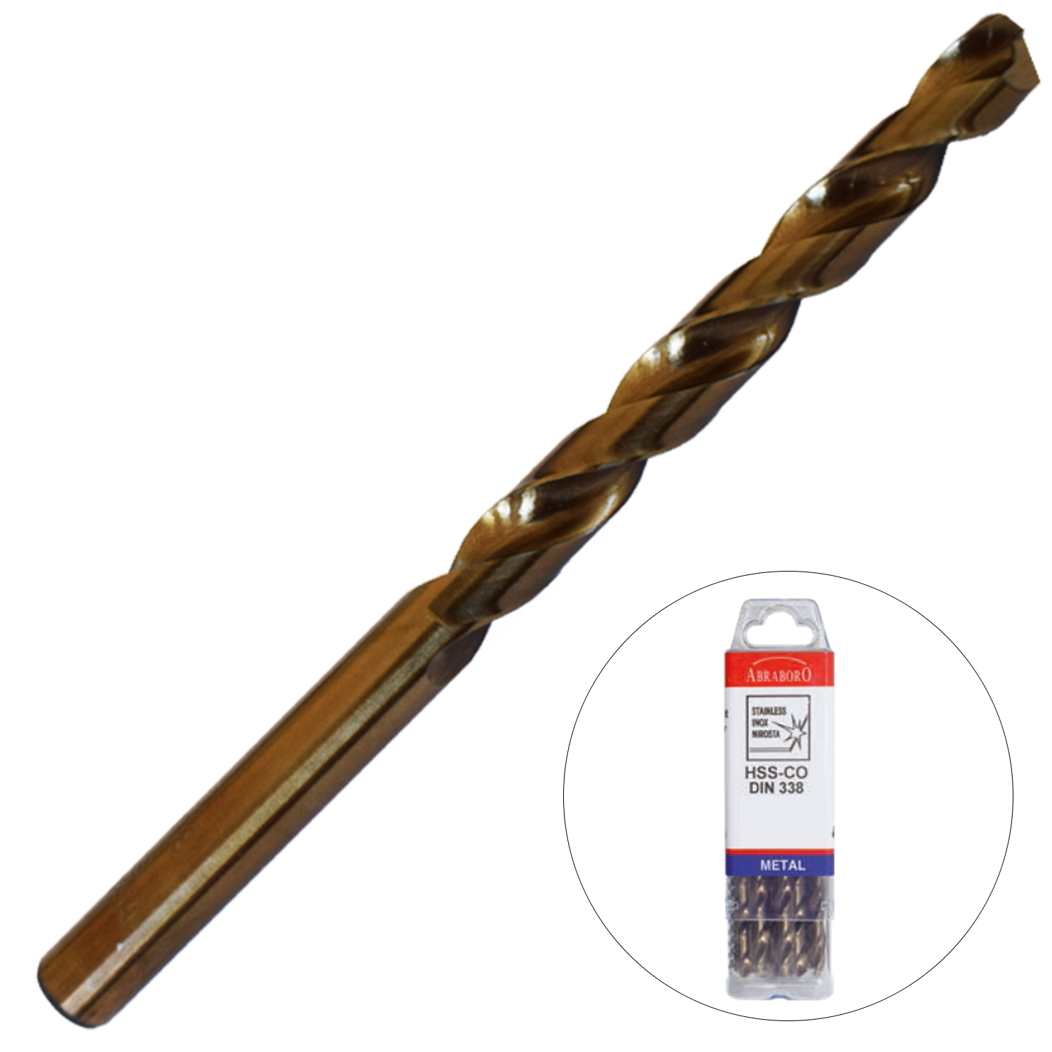Abraboro 1.7 x 43 / 20 mm HSS-Co fémcsigafúró X-Pack, 10 db/csomag termék fő termékképe
