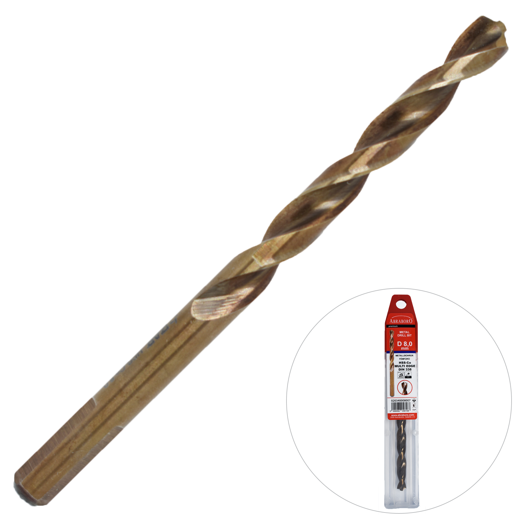 Abraboro 12 x 151 / 101 HSS-Co MULTI-EDGE fémfúró termék fő termékképe