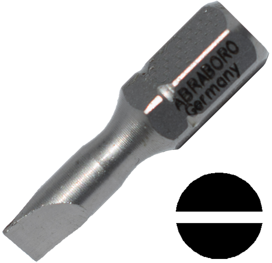 Abraboro 0.8 x 5.5 x 25 mm lapos SUPRA bit, 10 db/csomag termék fő termékképe