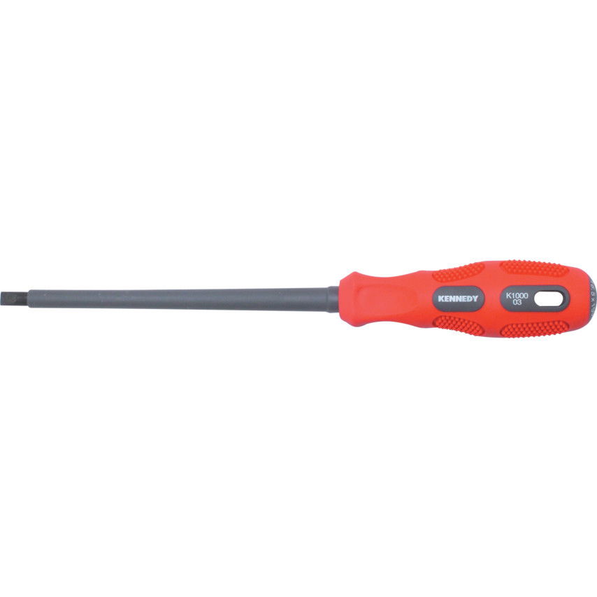 KENNEDY 6.5 x 150 mm lapos szigetelt VDE Dual Grip csavarhúzó termék fő termékképe