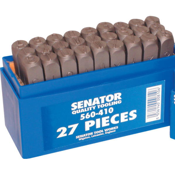 SENATOR 6.0 mm betű beütő készlet, 27 részes termék fő termékképe