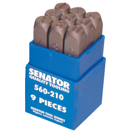 SENATOR 5.0 mm szám beütő készlet, 9 részes termék fő termékképe