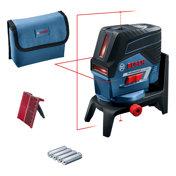 Bosch GCL 2-50 C kombinált lézer + RM 2 forgószerelvény (4 x 1.5 V LR6 elemmel) termék fő termékképe