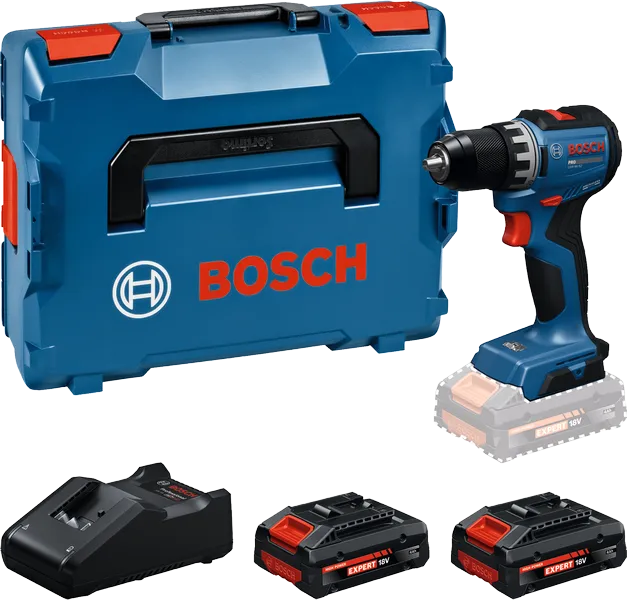 Bosch GSR18V-52 akkus fúró-csavarozó (2 x 4.0 Ah Expert Li-ion akkuval, L-BOXX-ban) termék fő termékképe