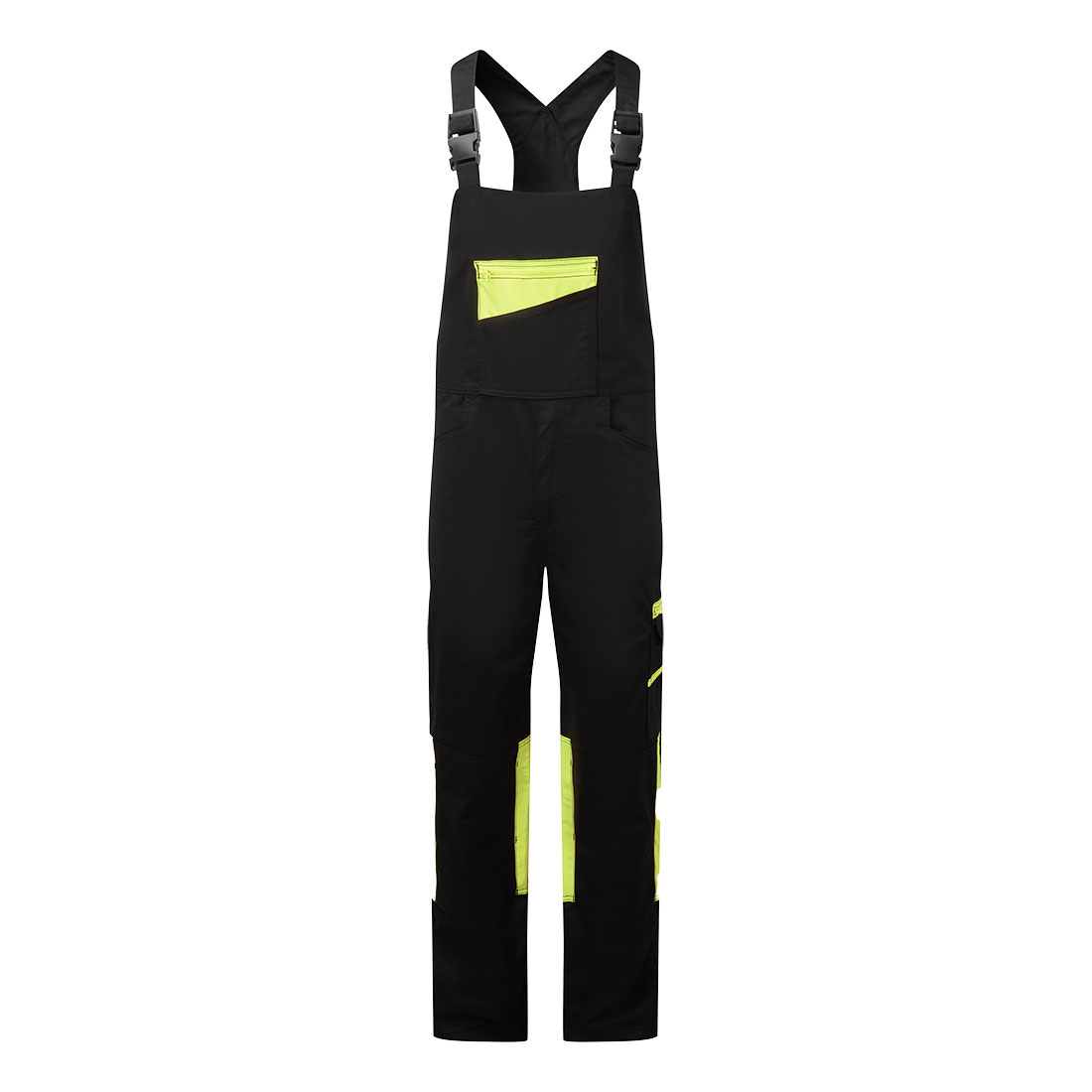 Portwest CD850 - WX2 Eco Stretch kantáros nadrág, fekete/sárga termék fő termékképe