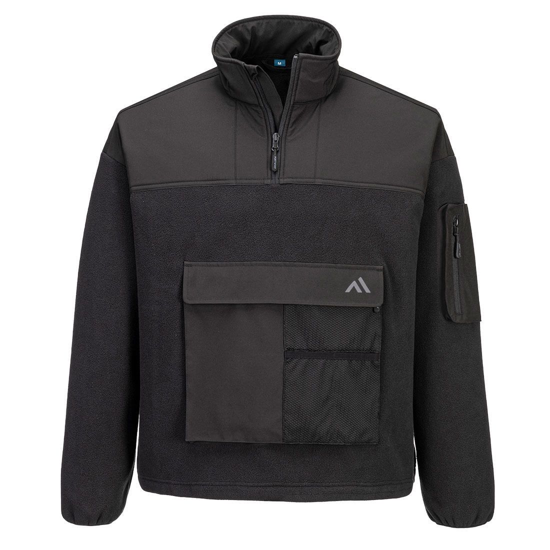 Portwest KX378 - KX3 1/4 Zip polár pulóver, fekete termék fő termékképe